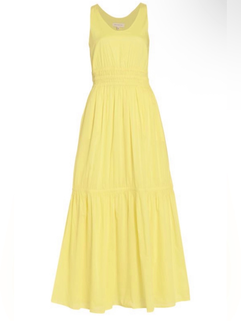 🌻 “Something Navy” SUPER CUTE Buttercup Yellow lightweight Maxi Sundress!